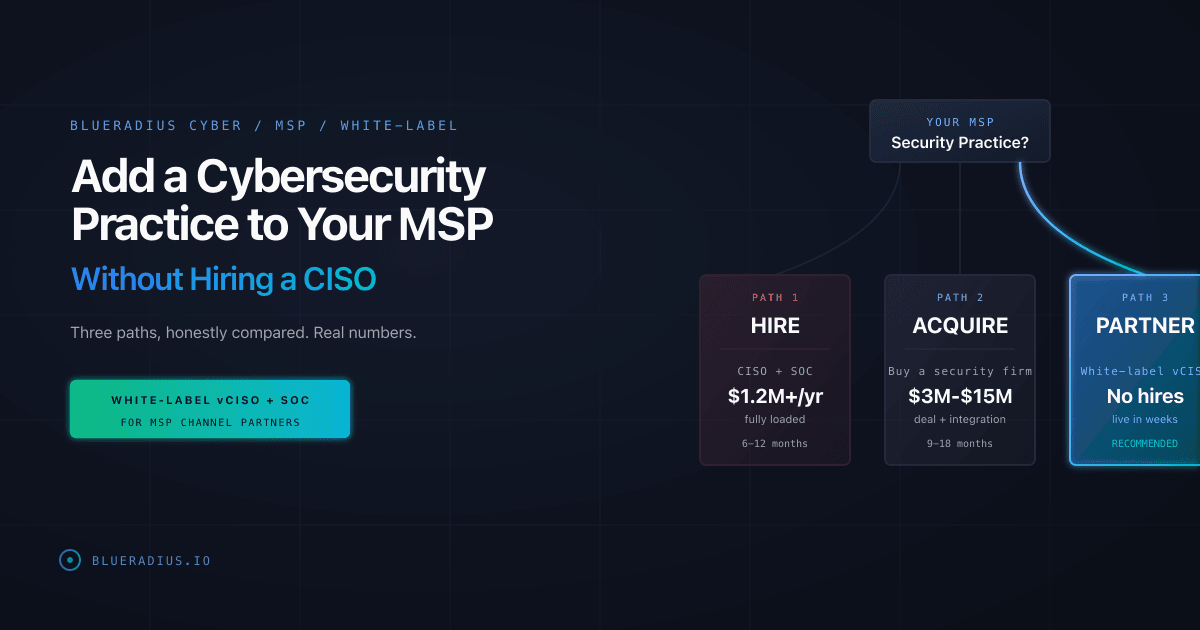 Commtech Msp Add a Cybersecurity Practice to Your MSP | BlueRadius Cyber
